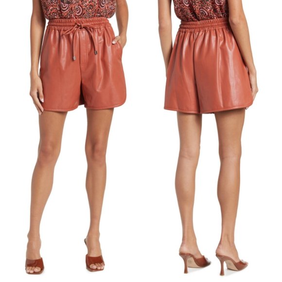 ALC Vegan Leather Shorts - Picture 3 of 4